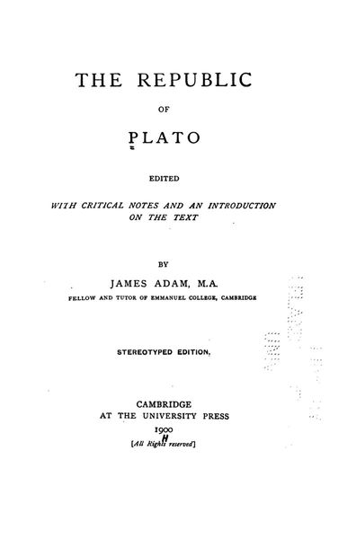 The Republic of Plato