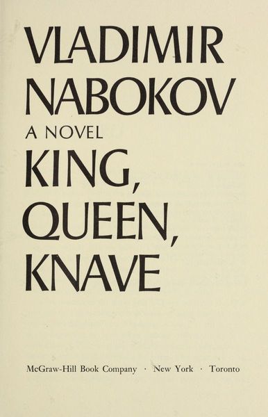 King, queen, knave : a novel