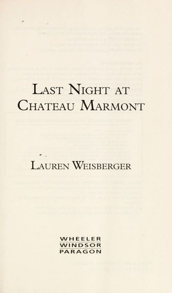 Last night at Chateau Marmont