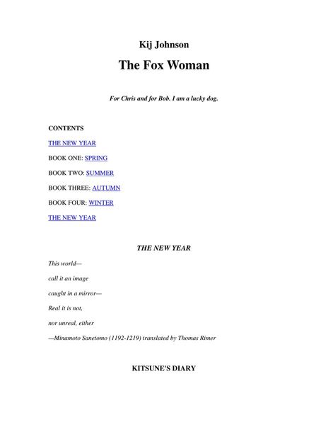 The fox woman