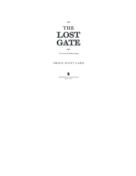 The Lost Gate (CD)