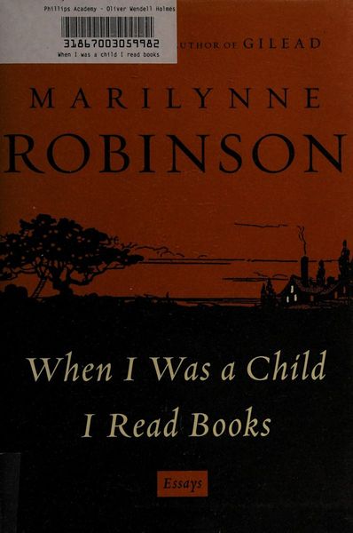 When I was a child I read books