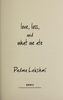 Love, Loss, and What We Ate