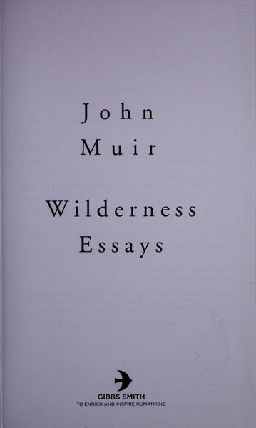 Wilderness Essays