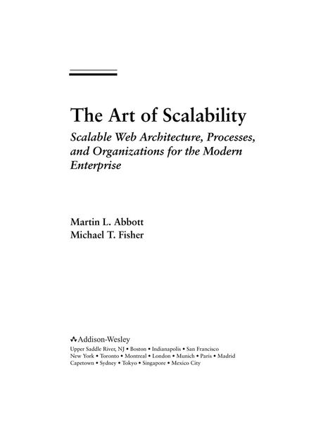 The Art of Scalability