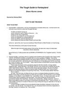 The Tough Guide to Fantasyland