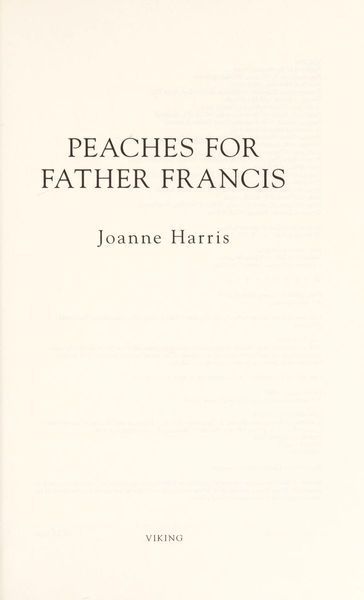 Peaches for Father Francis