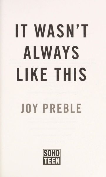 It Wasn't Always Like This