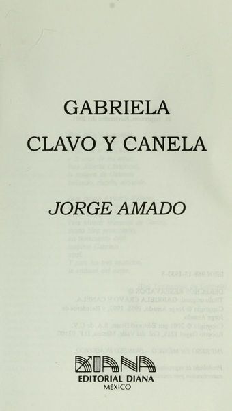 Gabriela, clavo y canela