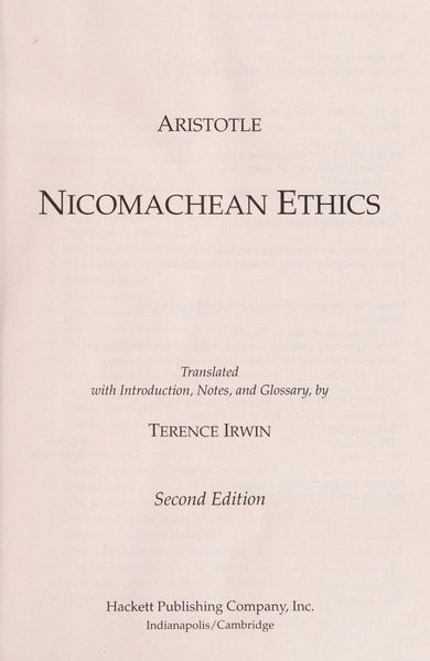 Nicomachean Ethics