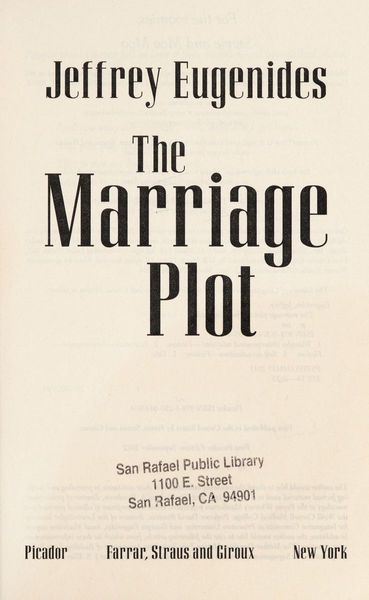 The Marriage Plot