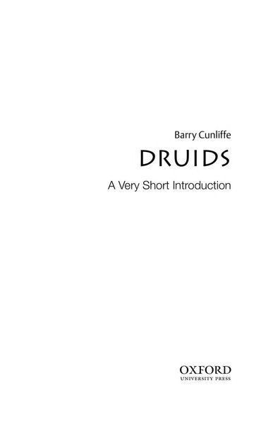 Druids: A Very Short Introduction