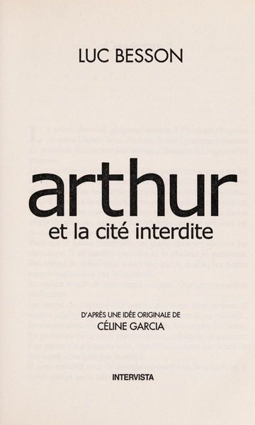 Arthur et la cité interdite