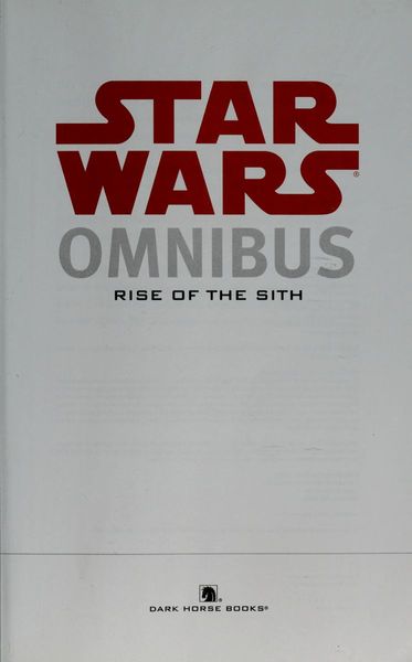 Star Wars Omnibus: Rise of the Sith