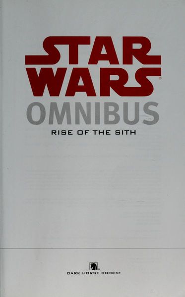 Star Wars Omnibus: Rise of the Sith