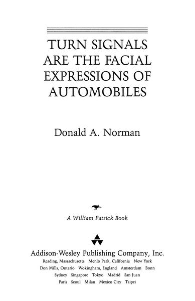 Turn Signals Are The Facial Expressions Of Automobiles