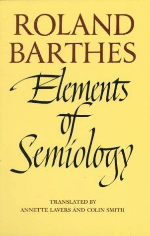 Elements of Semiology