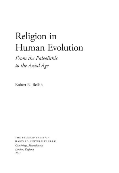 Religion in Human Evolution