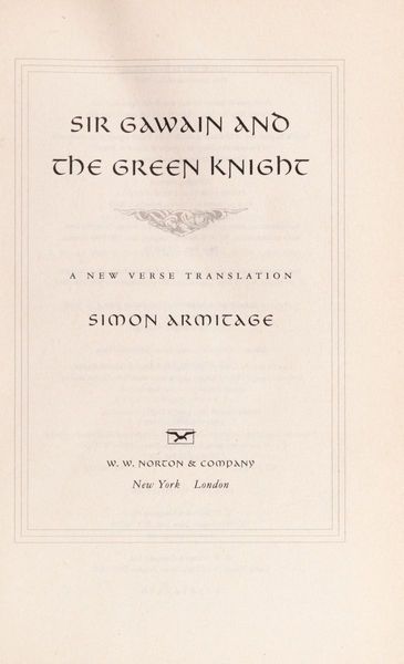 Sir Gawain and the Green Knight (A New Verse Translation)