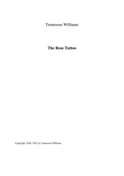 The Rose Tattoo