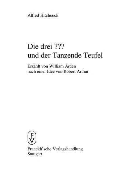 Alfred Hitchcock, die drei ???[Fragezeichen] und der tanzende Teufel