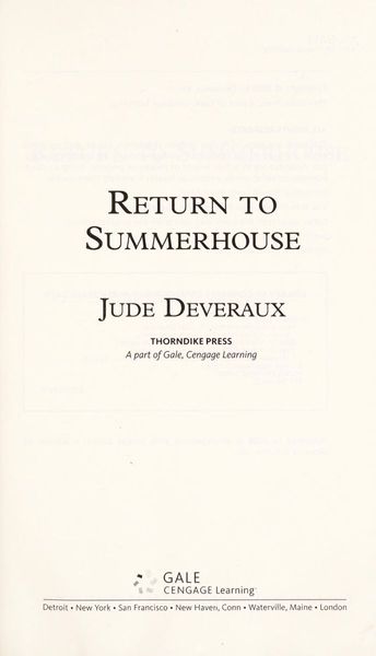 Return to Summerhouse