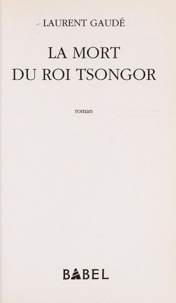 La mort du roi Tsongor