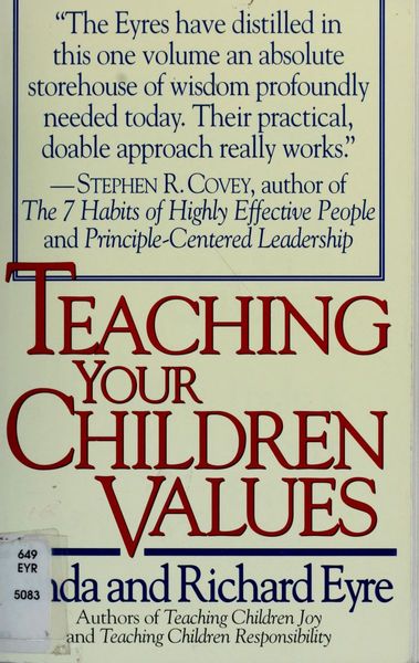 Teaching Your Children Values