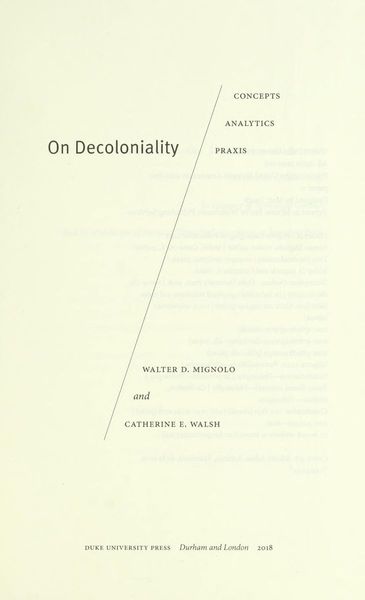 On Decoloniality