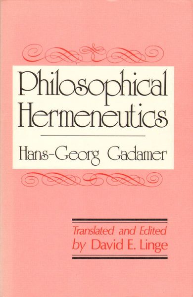 Philosophical Hermeneutics