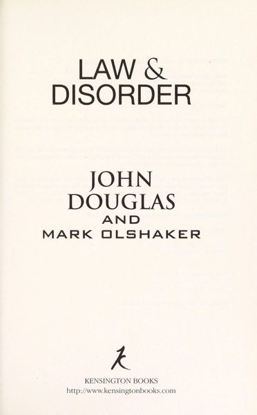 Law and Disorder