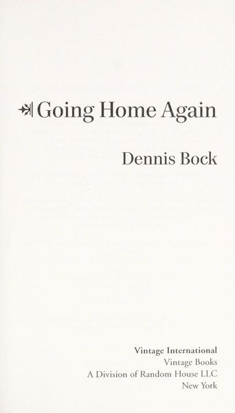 Going Home Again