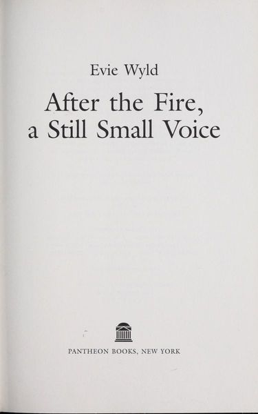After the Fire, a Still Small Voice