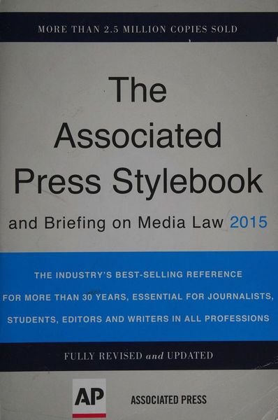 The Associated Press Stylebook 2015