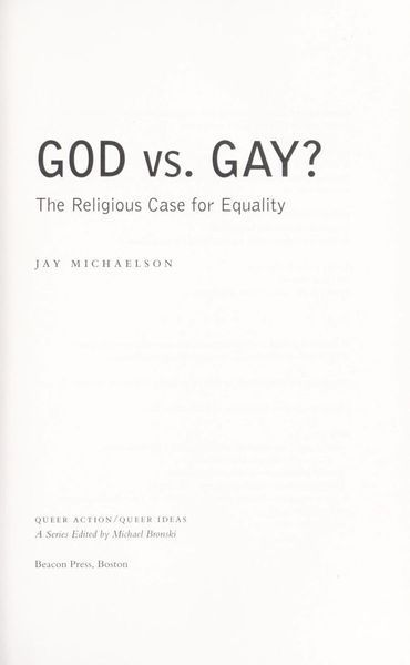 God Vs. Gay?