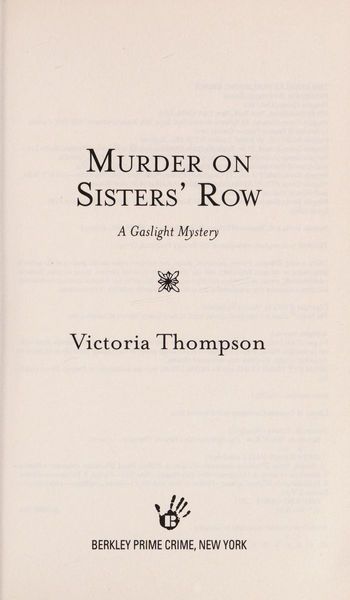 Murder on Sisters' Row