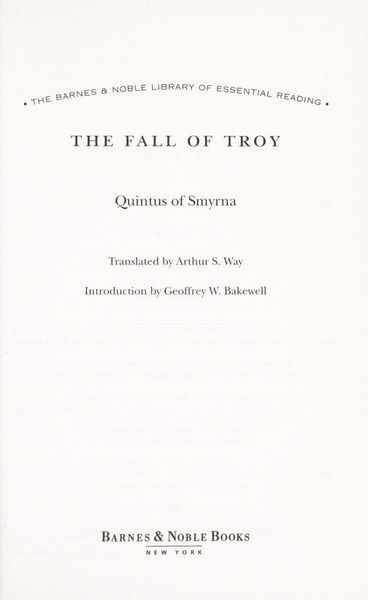 The Fall of Troy