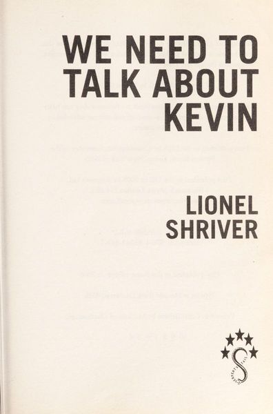 We Need to Talk about Kevin