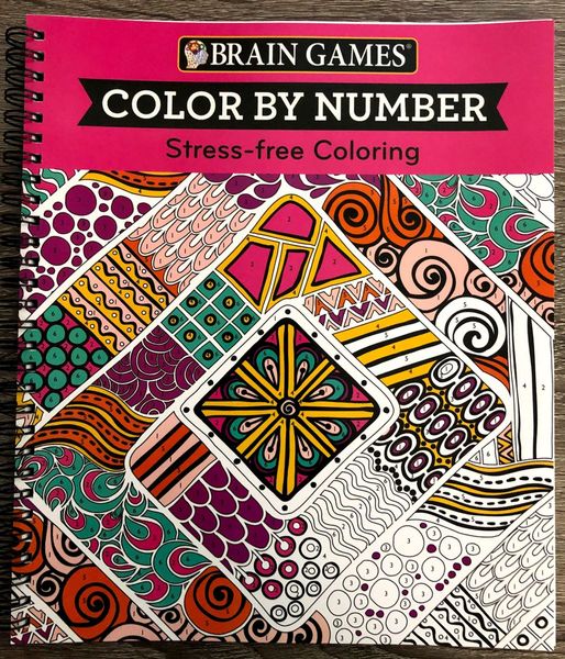 Brain Games - Color by Number: Stress-Free Coloring (Pink)