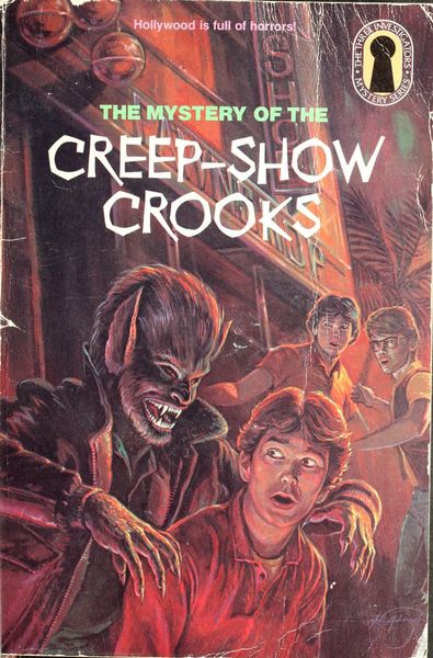 The Three Investigators in The Mystery of the Creep-show Crooks