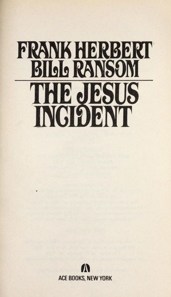 The Jesus Incident