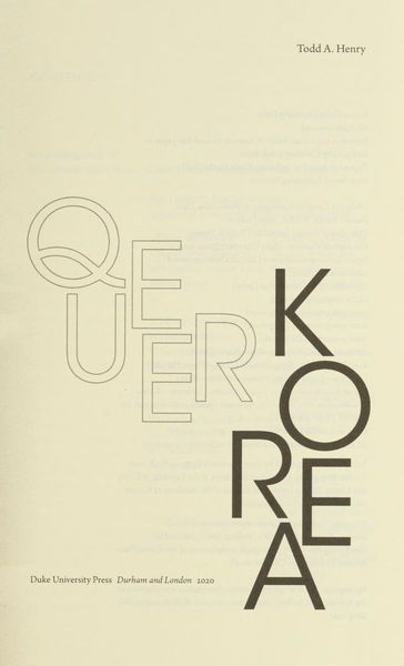 Queer Korea