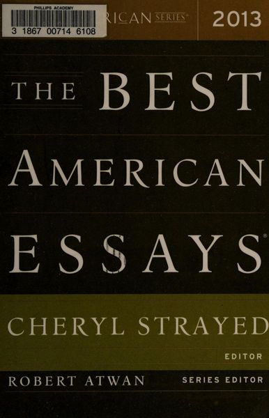 The Best American Essays 2013
