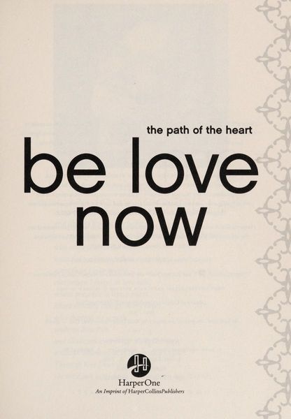 Be Love Now