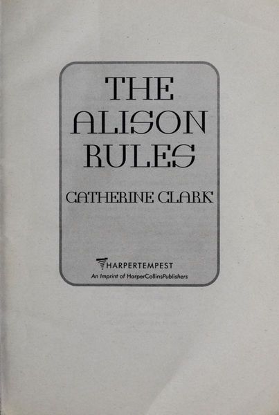 The Alison Rules