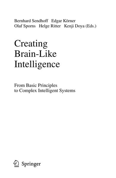 Creating Brain-Like Intelligence