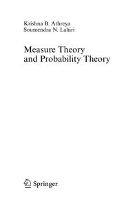 Measure Theory and Probability Theory