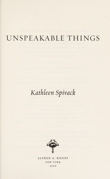 Unspeakable Things