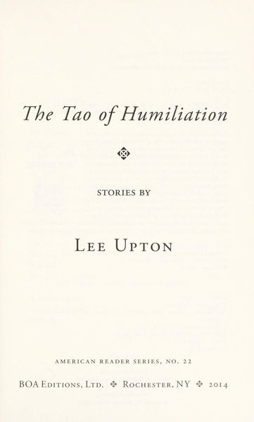 The Tao of Humiliation