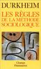 Les règles de la méthode sociologique
